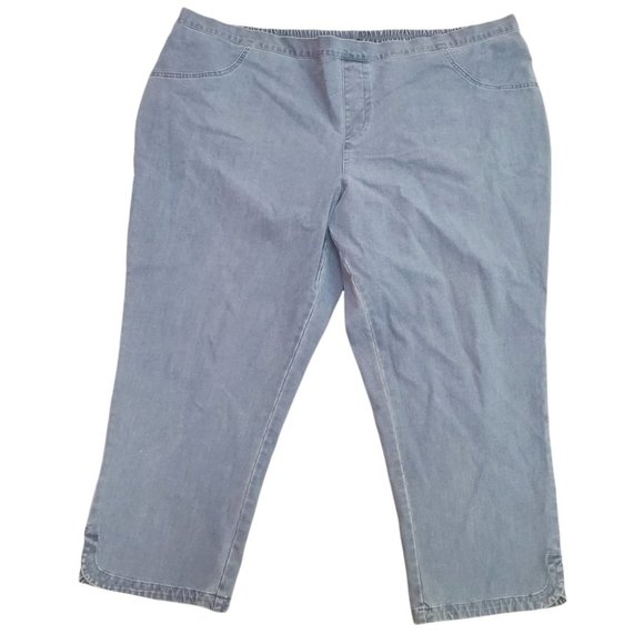 Isaac Mirzah  Live Tapered Denim Capris - Picture 1 of 8